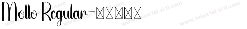Motto Regular字体转换